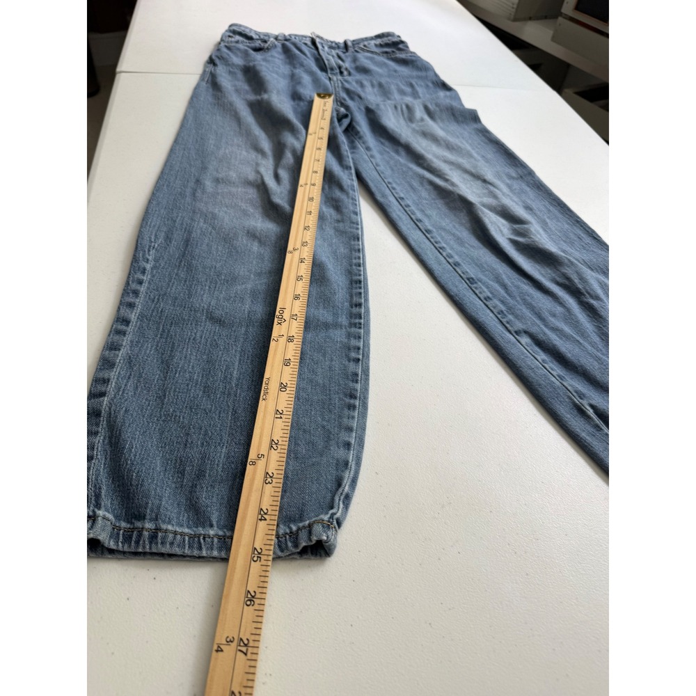 Pilcro Anthropologie Womens 26 Wide Leg Barrel Jeans High Rise Light Wash Crop - Picture 12 of 16